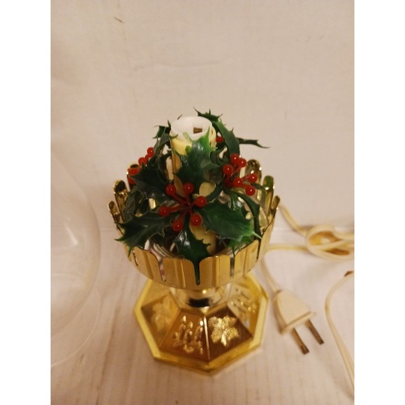 VINTAGE NOMA ILLUMINATED HURRICANE LAMP IN BOX 1989 - Picture 4 of 6